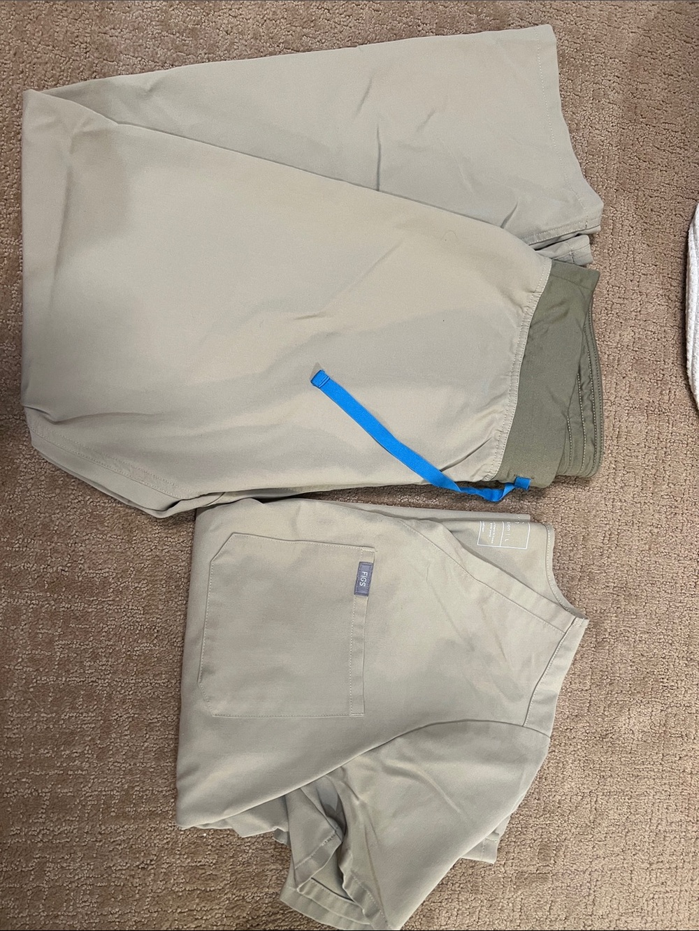 Women’s khaki Figs Scrub set
